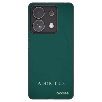 Picasee silikonowe czarne etui na Xiaomi Redmi Note 13 Pro 4G - Addicted