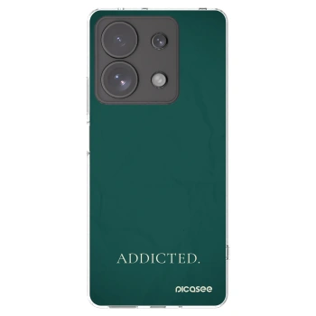 Picasee silikonowe przeźroczyste etui na Xiaomi Redmi Note 13 Pro 4G - Addicted