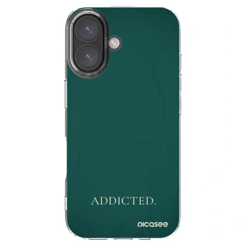 Picasee silikonowe przeźroczyste etui na Apple iPhone 16 - Addicted