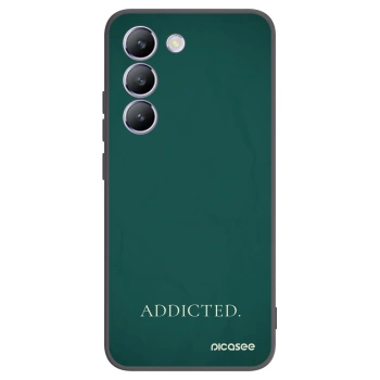 Picasee silikonowe czarne etui na Vivo V40 SE 5G - Addicted