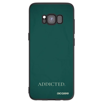 Picasee silikonowe czarne etui na Samsung Galaxy S8 G950F - Addicted