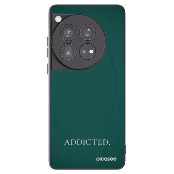 Picasee silikonowe czarne etui na OnePlus 12 5G - Addicted