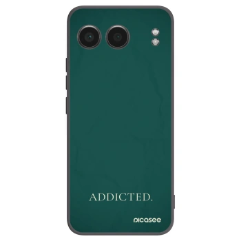 Picasee silikonowe czarne etui na OnePlus Nord 4 - Addicted