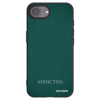 Picasee silikonowe czarne etui na Apple iPhone 16e - Addicted