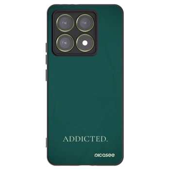 Picasee silikonowe czarne etui na Xiaomi 14T - Addicted