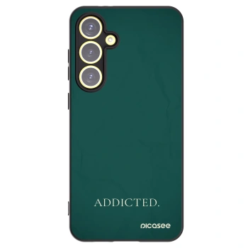 Picasee silikonowe czarne etui na Samsung Galaxy S24 FE S721B - Addicted
