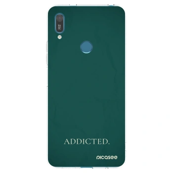Picasee silikonowe przeźroczyste etui na Huawei Y7 2019 - Addicted