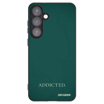 Picasee silikonowe czarne etui na Samsung Galaxy S25+ 5G - Addicted