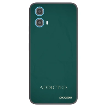 Picasee silikonowe czarne etui na Motorola Moto G34 5G - Addicted