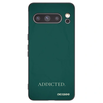 Picasee silikonowe czarne etui na Google Pixel 8 Pro - Addicted
