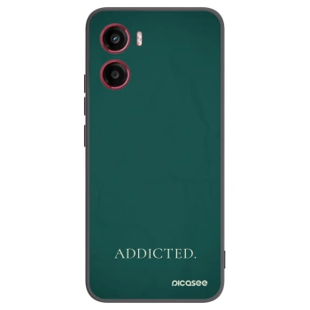 Picasee silikonowe czarne etui na Motorola Moto G05 - Addicted