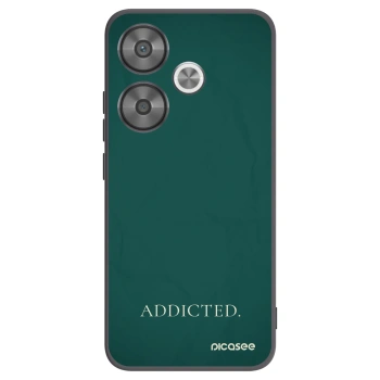 Picasee silikonowe czarne etui na Xiaomi Poco F6 - Addicted