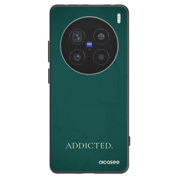 Picasee silikonowe czarne etui na Vivo X200 Pro - Addicted