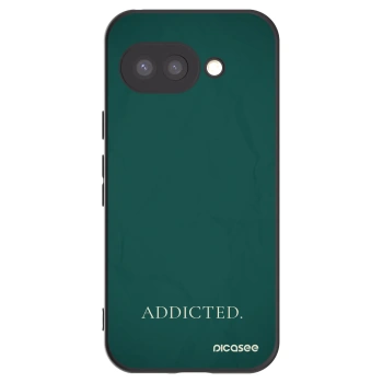 Picasee silikonowe czarne etui na Google Pixel 9a - Addicted