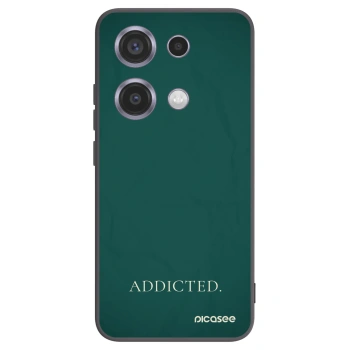 Picasee silikonowe czarne etui na Xiaomi Redmi Note 14S - Addicted