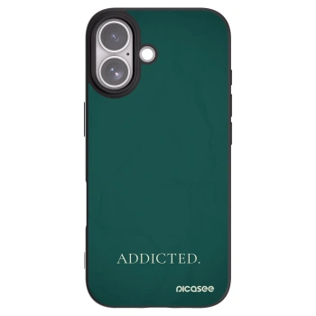 Picasee silikonowe czarne etui na Apple iPhone 17 - Addicted