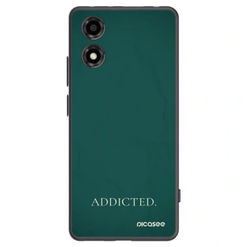 Picasee silikonowe czarne etui na Motorola Moto E14 - Addicted