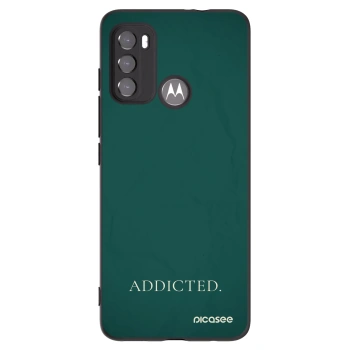 Picasee silikonowe czarne etui na Motorola Edge 60 5G - Addicted
