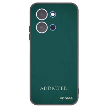 Picasee silikonowe czarne etui na Xiaomi Redmi 15C 4G - Addicted
