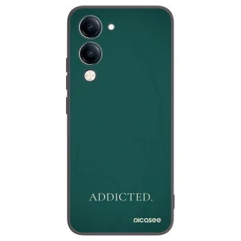 Picasee silikonowe czarne etui na Vivo Y29s 5G - Addicted