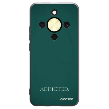 Picasee silikonowe czarne etui na Honor Magic8 Lite 5G - Addicted