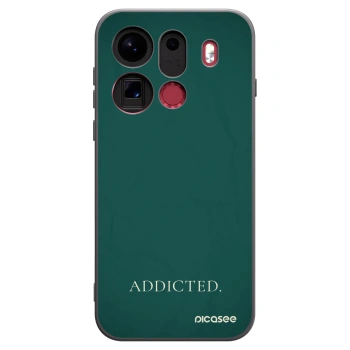Picasee silikonowe czarne etui na OPPO Find X9 Pro - Addicted