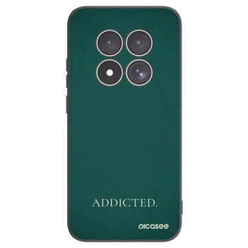 Picasee silikonowe czarne etui na Xiaomi Redmi Note 15 Pro 5G - Addicted