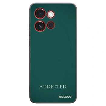 Picasee silikonowe czarne etui na Motorola Edge 60 Neo 5G - Addicted