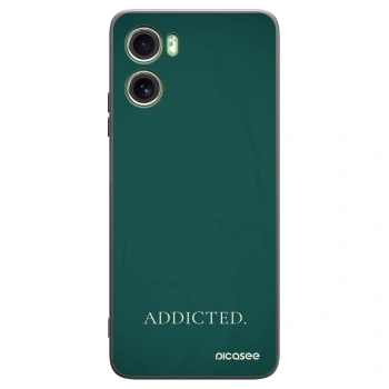 Picasee silikonowe czarne etui na Motorola Moto G06 - Addicted