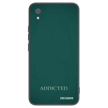 Picasee silikonowe czarne etui na Xiaomi Redmi 7A - Addicted