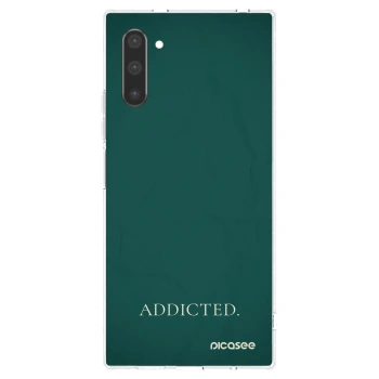 Picasee silikonowe przeźroczyste etui na Samsung Galaxy Note 10 N970F - Addicted