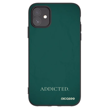 Picasee silikonowe czarne etui na Apple iPhone 11 - Addicted