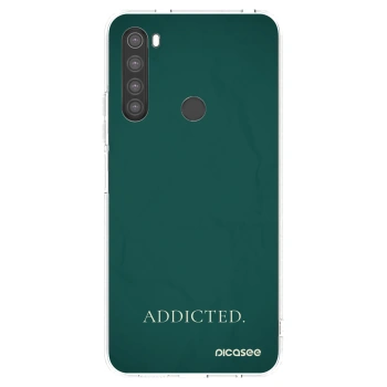 Picasee silikonowe przeźroczyste etui na Xiaomi Redmi Note 8 - Addicted