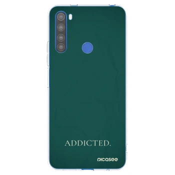 Picasee silikonowe przeźroczyste etui na Xiaomi Redmi Note 8T - Addicted