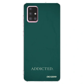 Picasee silikonowe przeźroczyste etui na Samsung Galaxy A71 A715F - Addicted