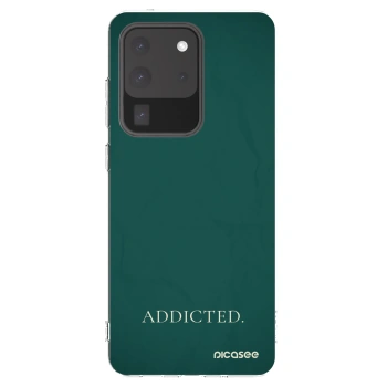 Picasee silikonowe przeźroczyste etui na Samsung Galaxy S20 Ultra 5G G988F - Addicted