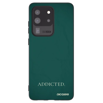 Picasee silikonowe czarne etui na Samsung Galaxy S20 Ultra 5G G988F - Addicted