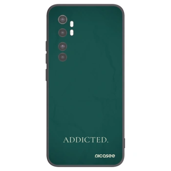 Picasee silikonowe czarne etui na Xiaomi Mi Note 10 Lite - Addicted