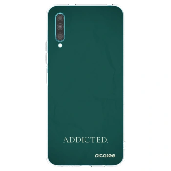 Picasee silikonowe przeźroczyste etui na Samsung Galaxy A30s A307F - Addicted