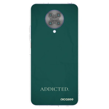 Picasee silikonowe przeźroczyste etui na Xiaomi Poco F2 Pro - Addicted