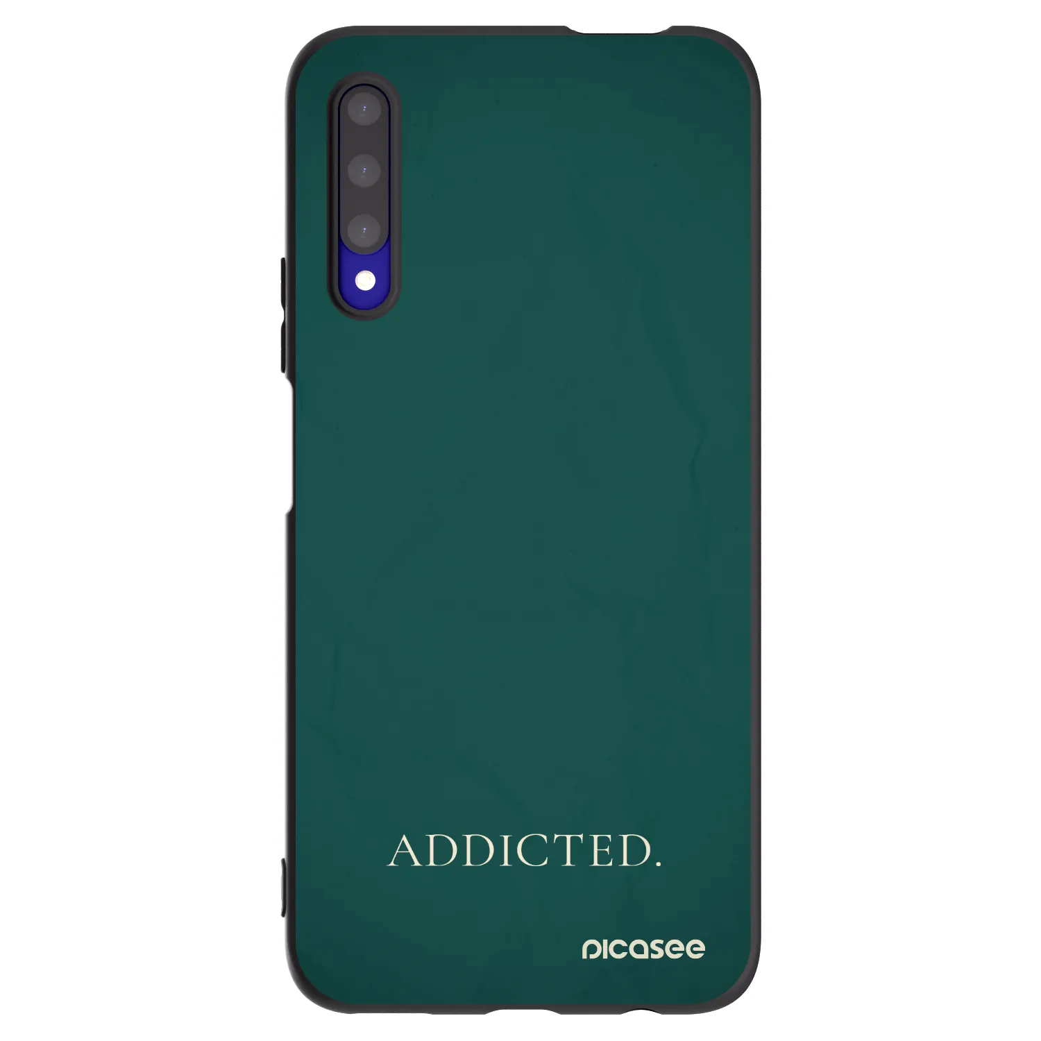 Picasee silikonowe czarne etui na Honor 9X Pro - Addicted