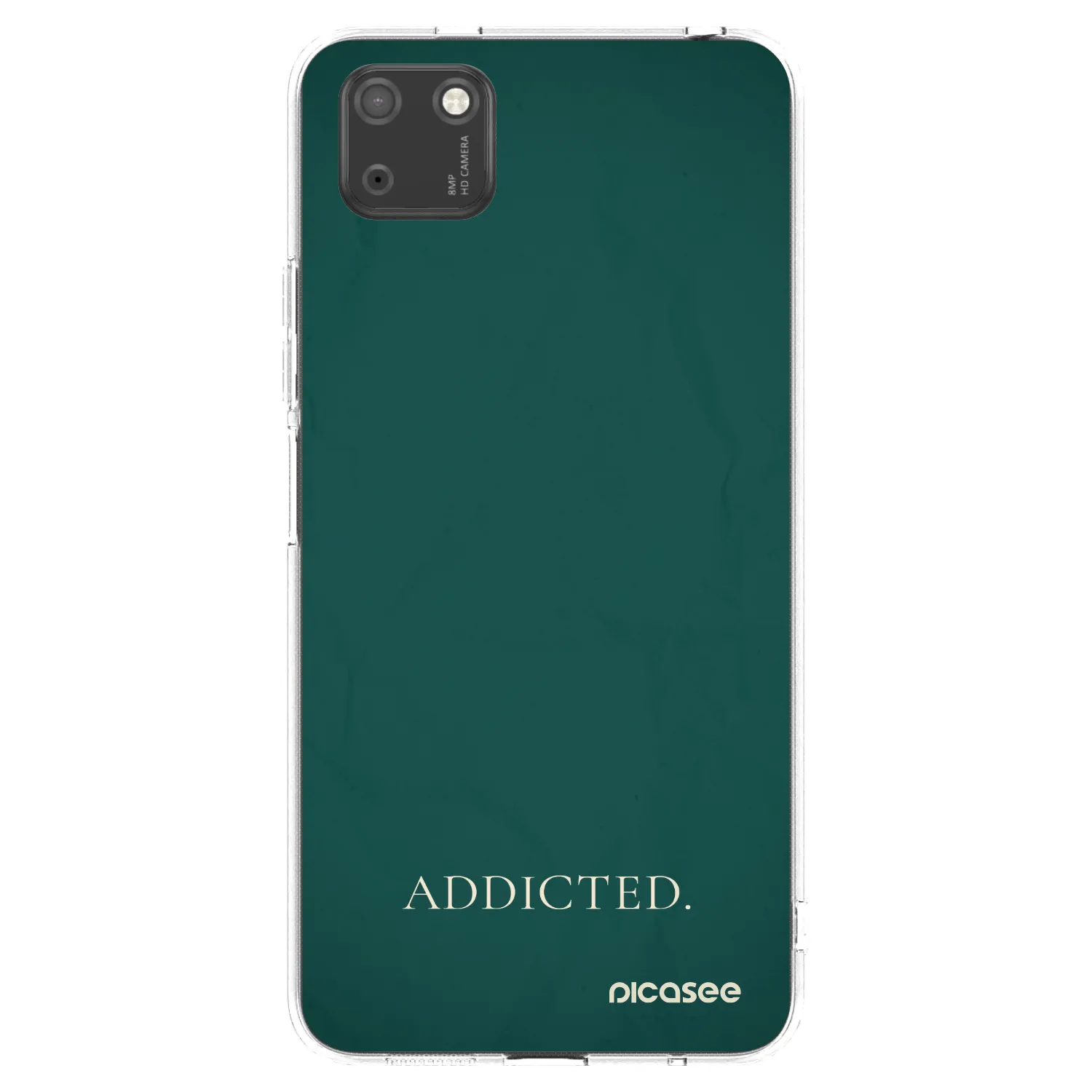 Picasee silikonowe przeźroczyste etui na Huawei Y5P - Addicted