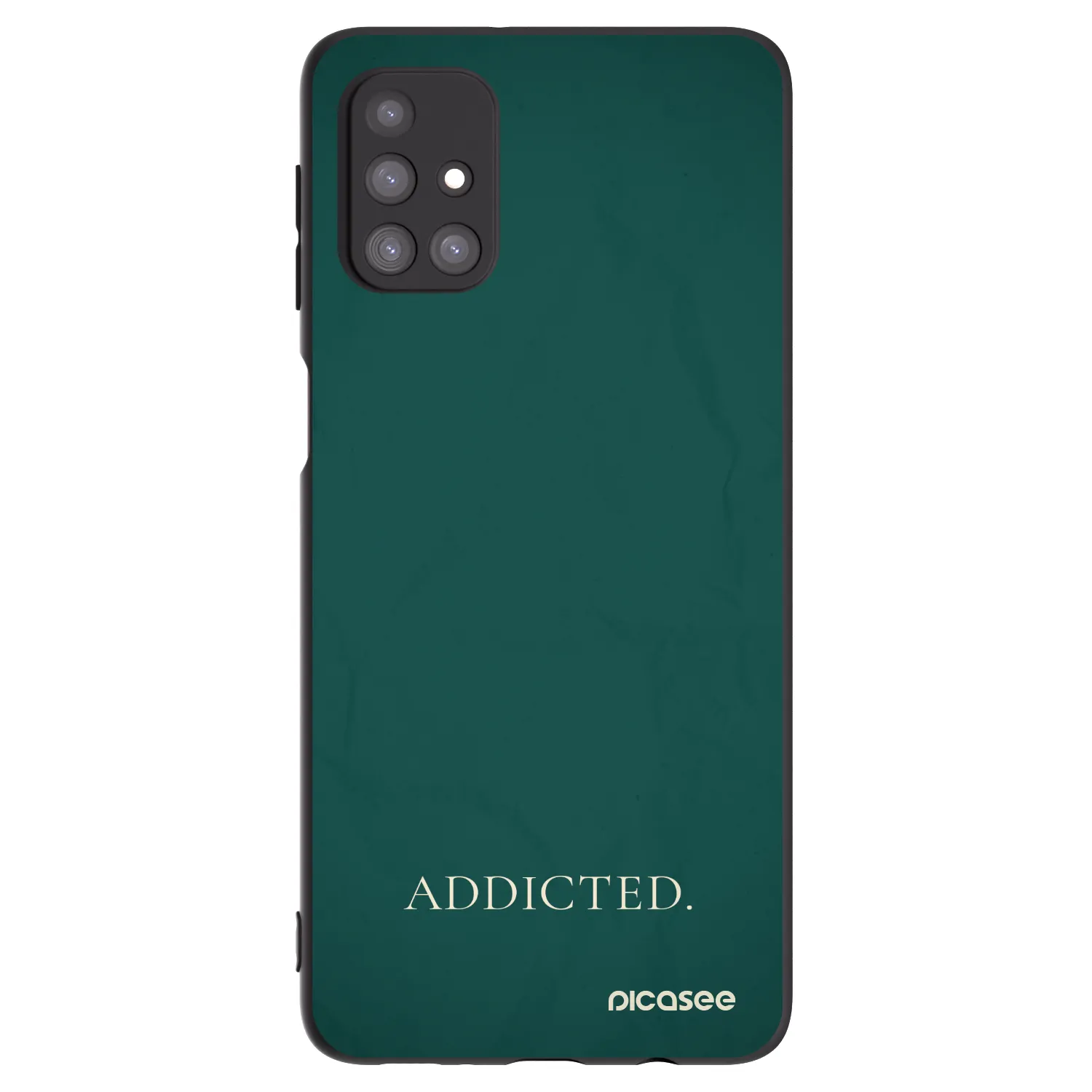Picasee silikonowe czarne etui na Samsung Galaxy M31s - Addicted