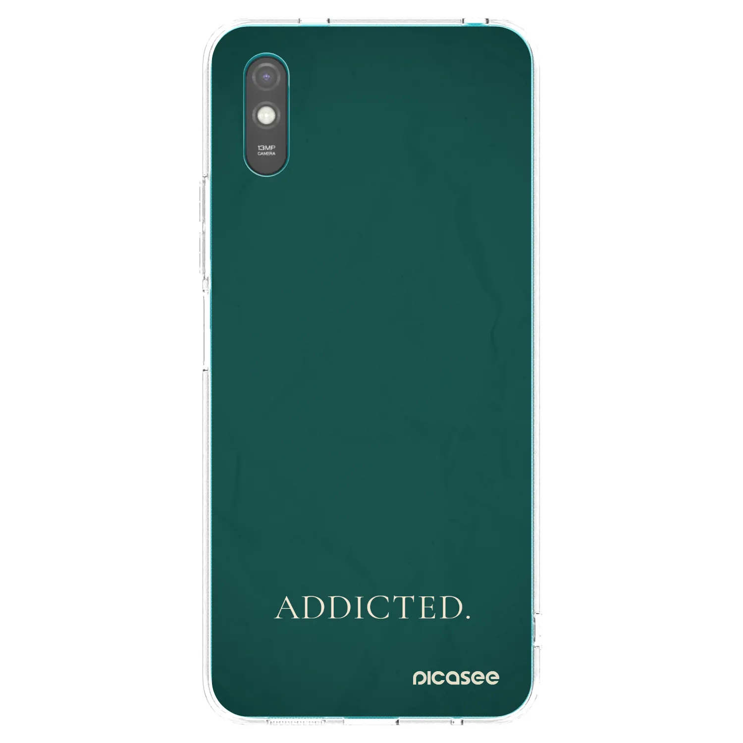 Picasee silikonowe przeźroczyste etui na Xiaomi Redmi 9A - Addicted