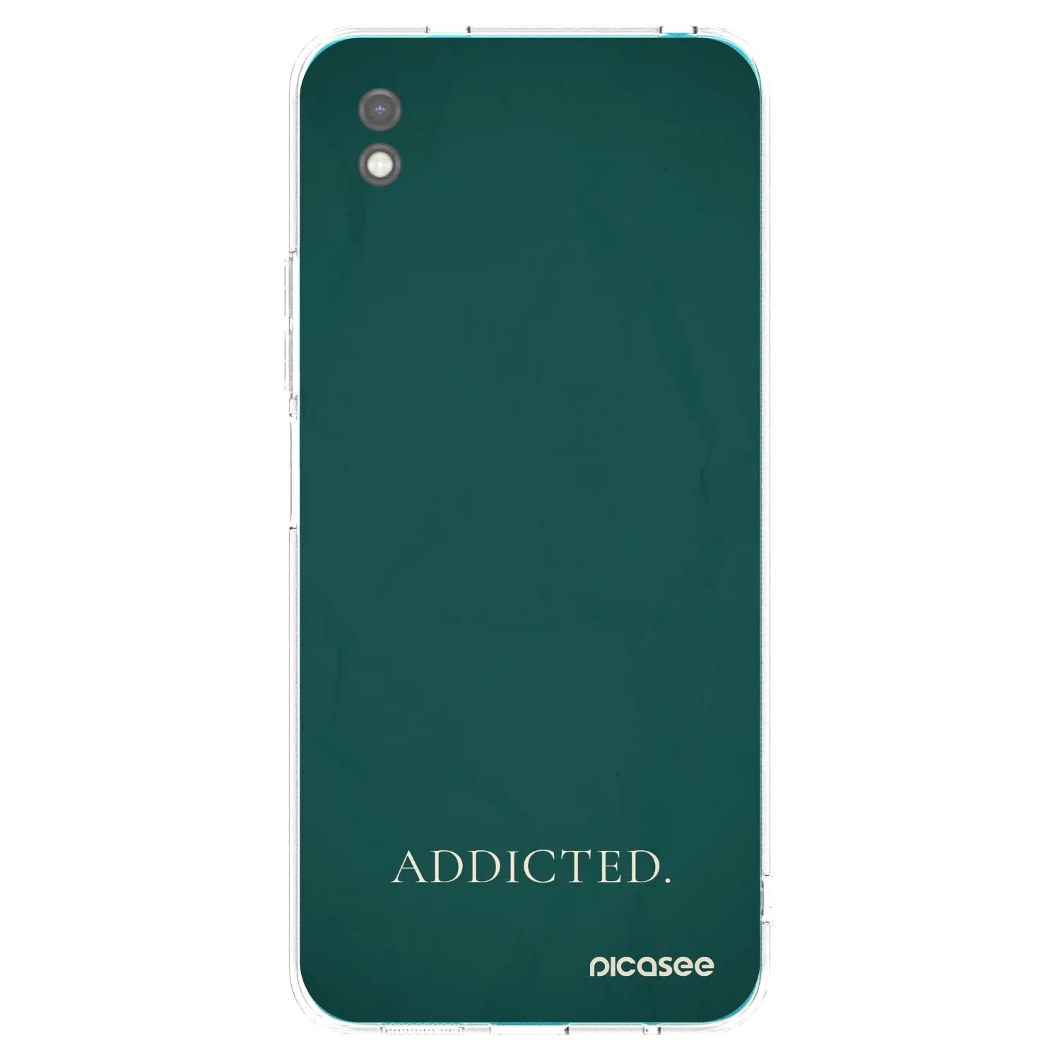 Picasee silikonowe czarne etui na Xiaomi Redmi 9A - Addicted