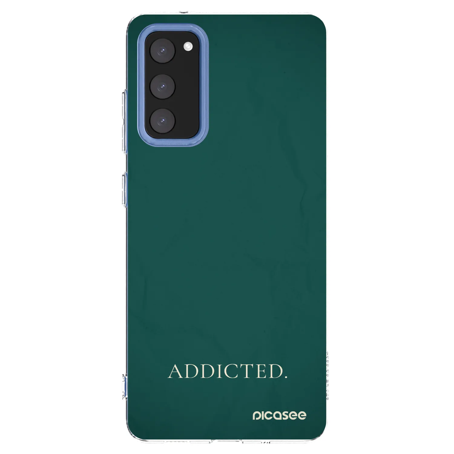 Picasee silikonowe przeźroczyste etui na Samsung Galaxy S20 FE - Addicted