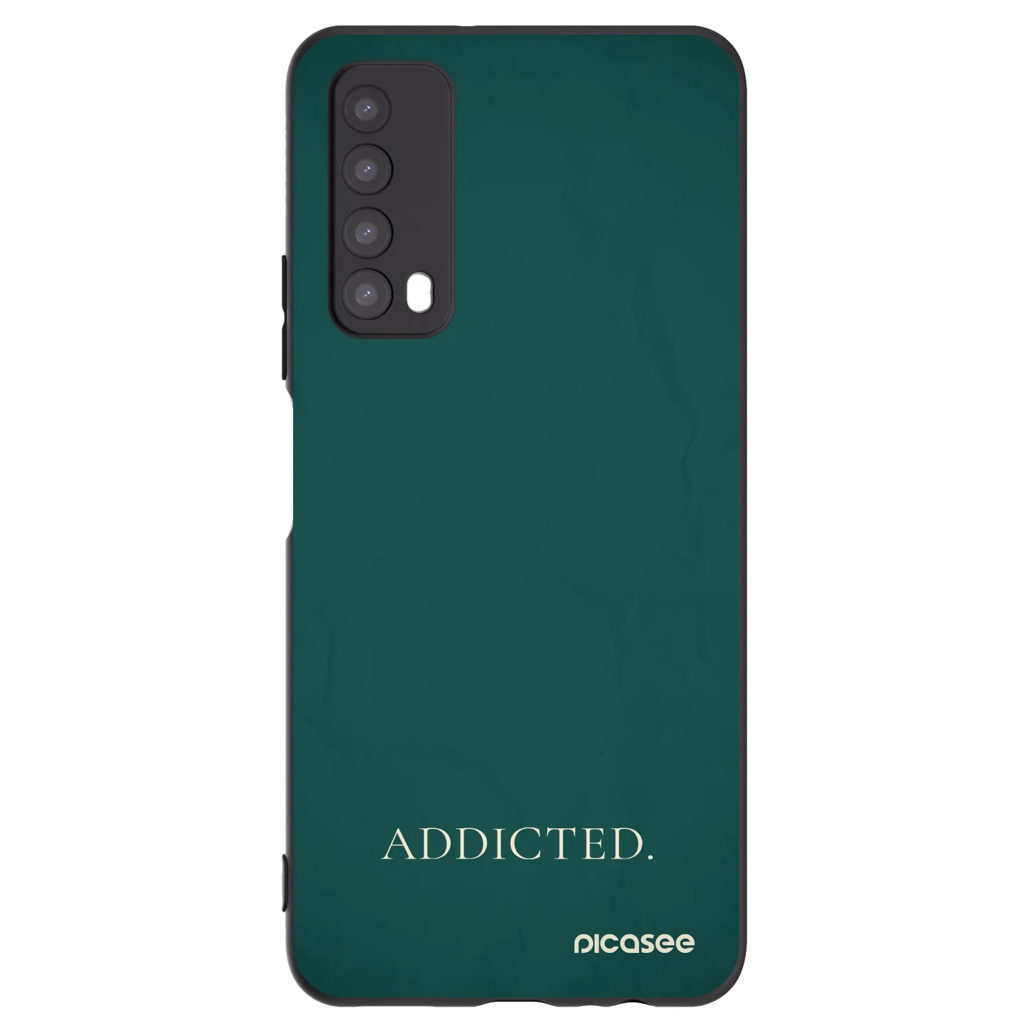 Picasee silikonowe czarne etui na Huawei P Smart 2021 - Addicted
