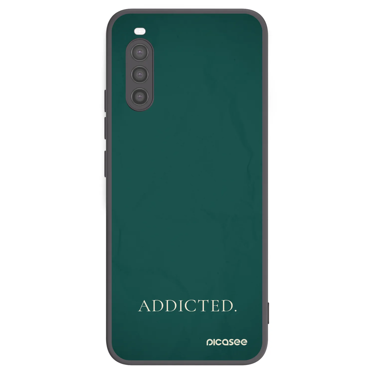 Picasee silikonowe czarne etui na Sony Xperia 10 II - Addicted