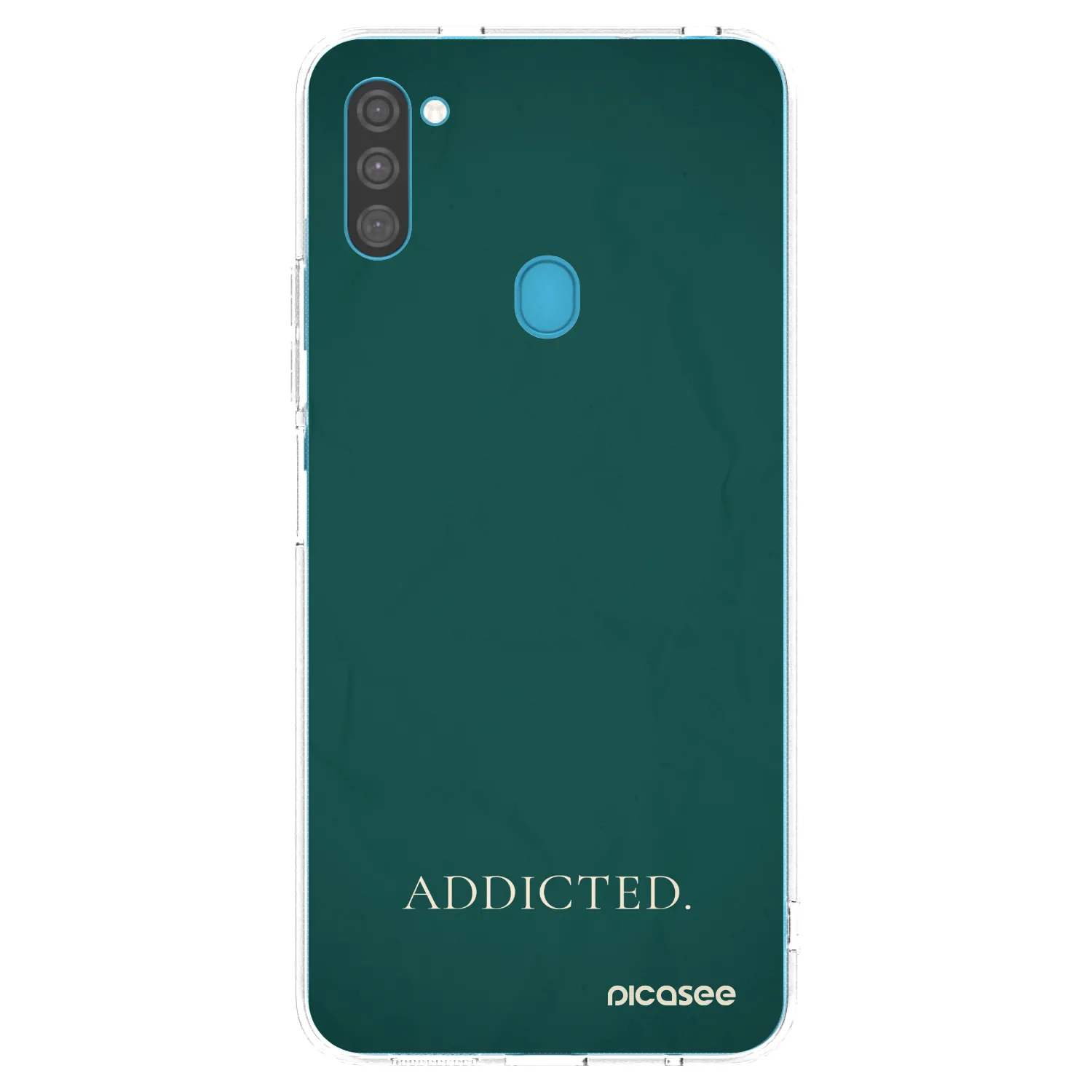 Picasee silikonowe przeźroczyste etui na Samsung Galaxy M11 - Addicted