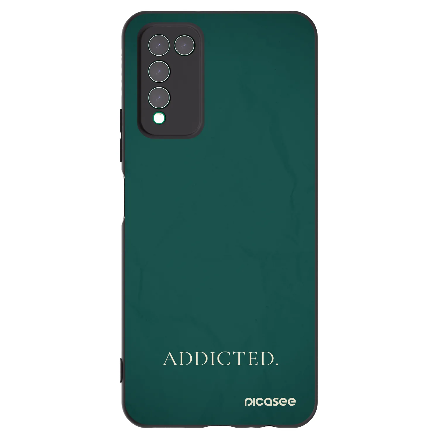 Picasee silikonowe czarne etui na Honor 10X Lite - Addicted